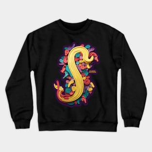 Plastic Macaroni Boho Trippy Hippy Orecchiette Crewneck Sweatshirt